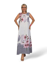 VESTIDO DE LINHO ESTAMPADO