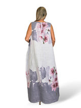 VESTIDO DE LINHO ESTAMPADO
