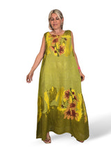 VESTIDO DE LINHO ESTAMPADO