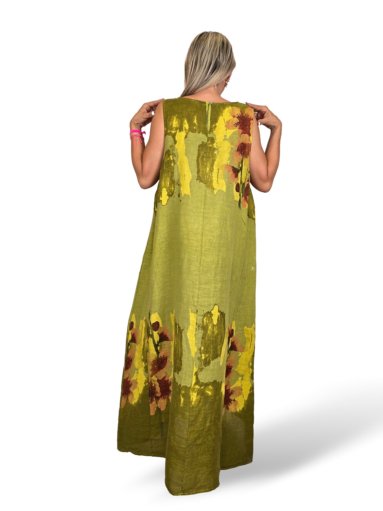 VESTIDO DE LINHO ESTAMPADO