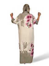 VESTIDO CAMISA DE LINHO ESTAMPADO