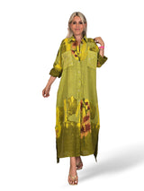 VESTIDO CAMISA DE LINHO ESTAMPADO