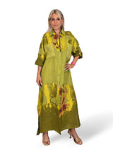 VESTIDO CAMISA DE LINHO ESTAMPADO