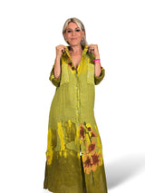 VESTIDO CAMISA DE LINHO ESTAMPADO