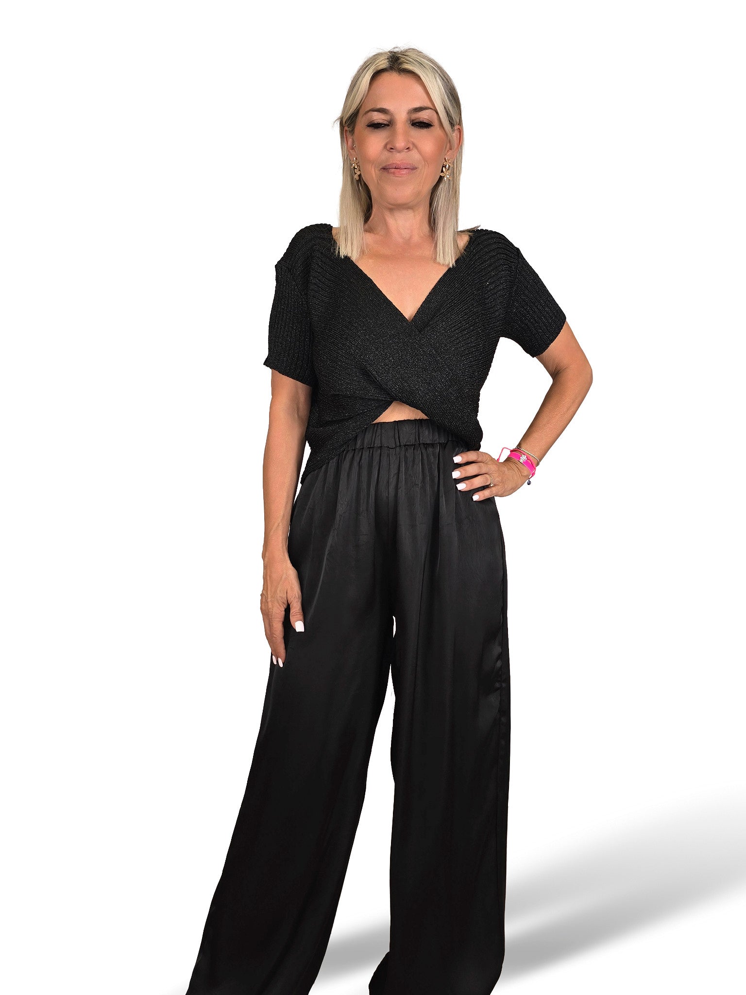 TOP CRUZADO PUNTO LUREX