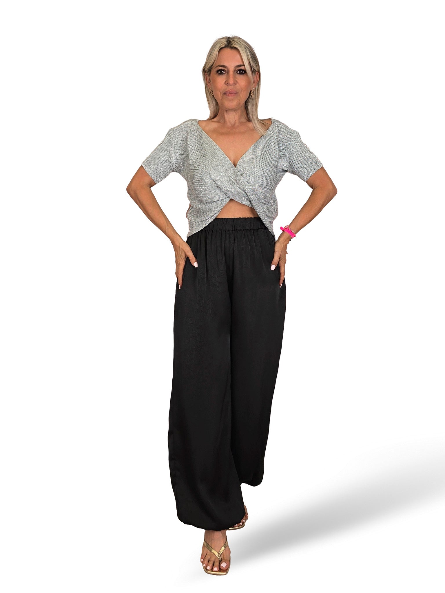TOP CRUZADO PUNTO LUREX