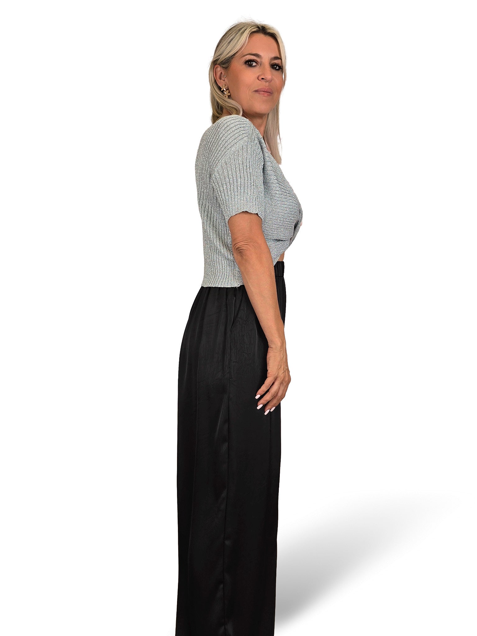 TOP CRUZADO PUNTO LUREX