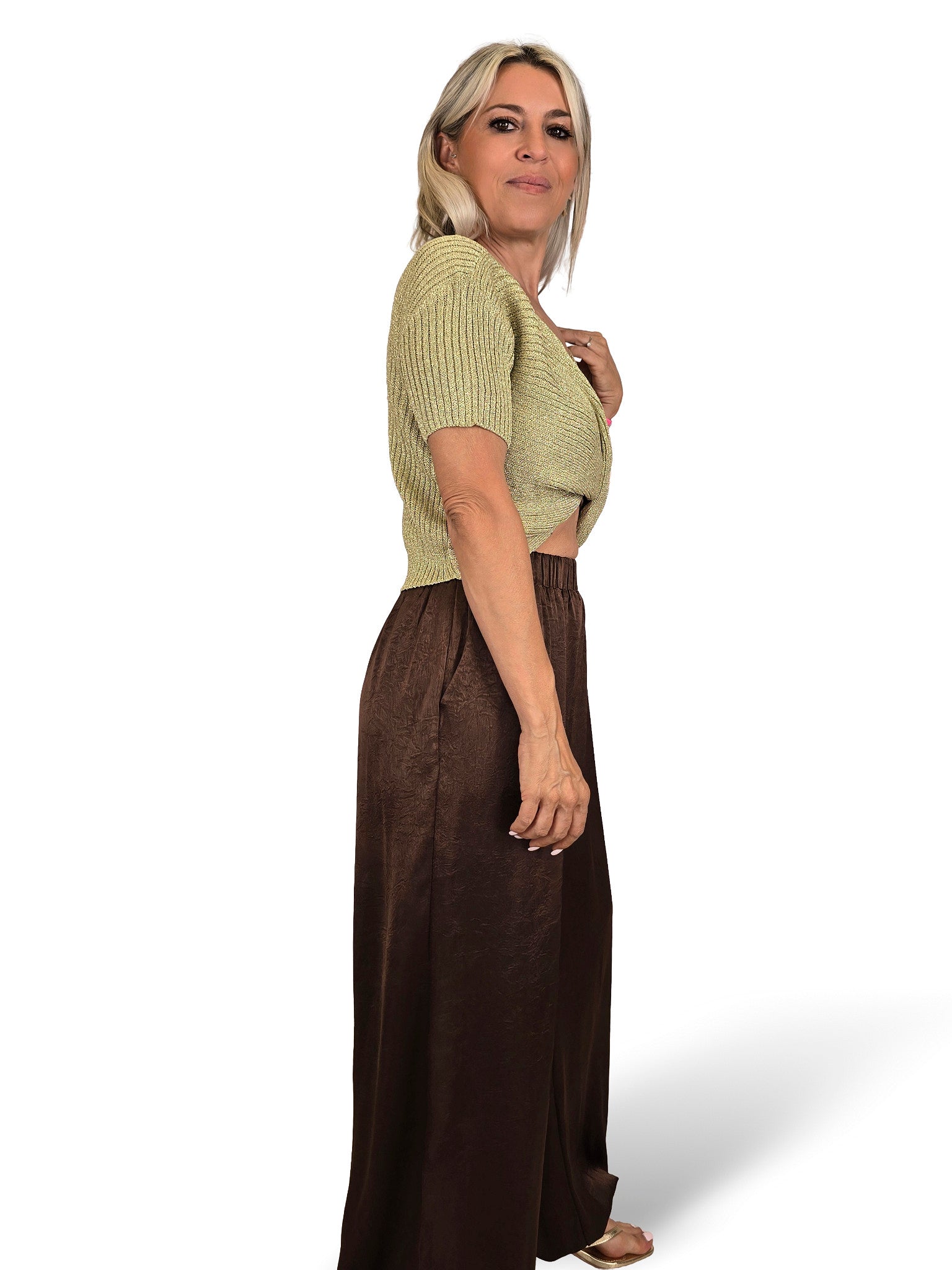 TOP CRUZADO PUNTO LUREX
