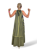 VESTIDO HALTER LAZADAS RAYAS