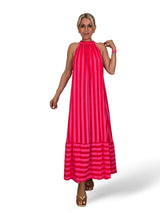 VESTIDO HALTER LAZADAS RAYAS