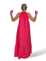 VESTIDO HALTER LAZADAS RAYAS