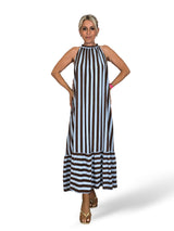VESTIDO HALTER LAZADAS RAYAS