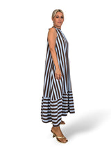 VESTIDO HALTER LAZADAS RAYAS