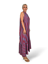 VESTIDO HALTER LAZADAS RAYAS