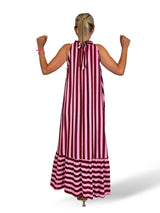 VESTIDO HALTER LAZADAS RAYAS