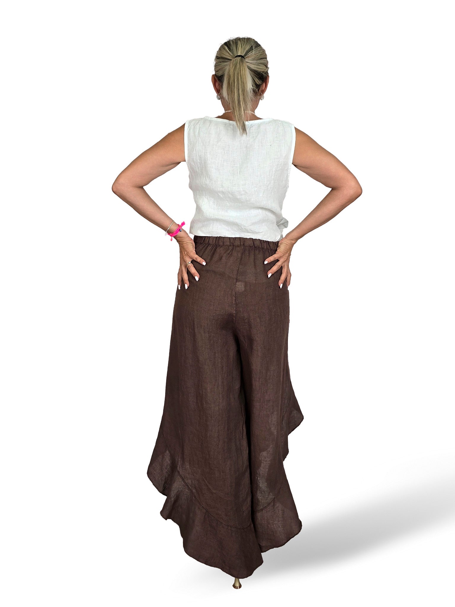 PANTALON LINO CAPRI PAREO