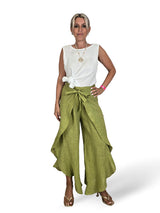 PANTALON LINO CAPRI PAREO