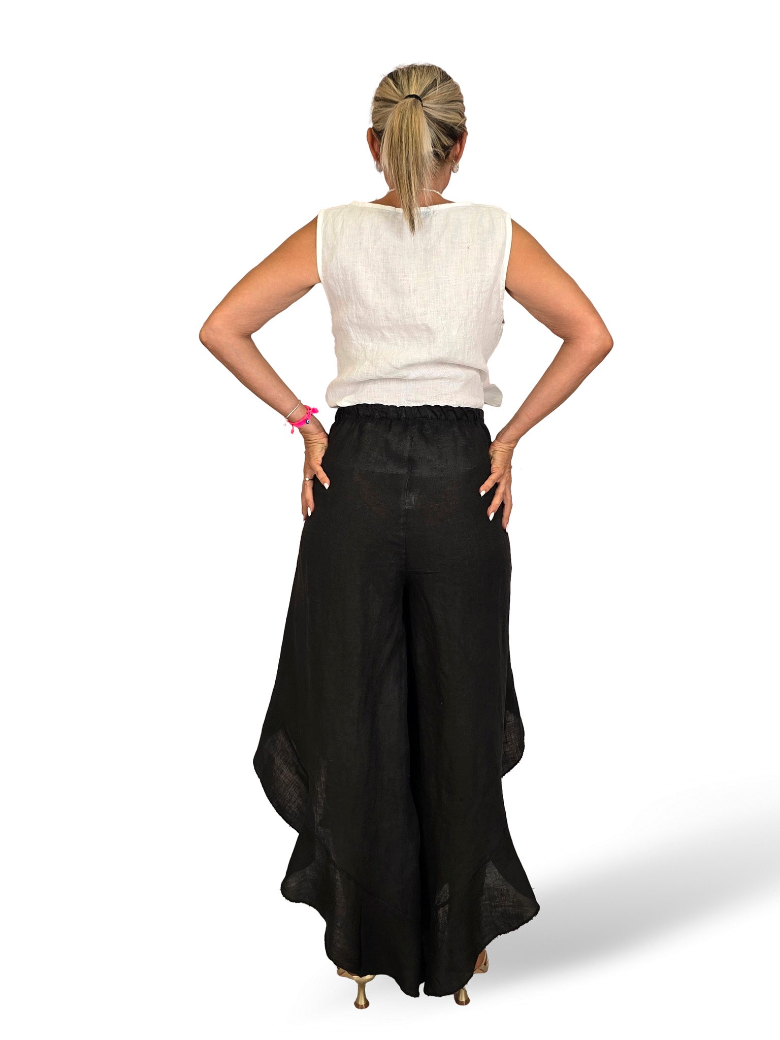 PANTALON LINO CAPRI PAREO