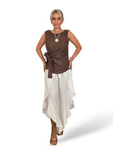 PANTALON LINO CAPRI PAREO