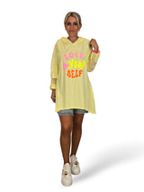 SUDADERA ASIMETRICA MANGA GUIPUR