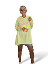 SUDADERA ASIMETRICA MANGA GUIPUR