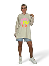 SUDADERA ASIMETRICA MANGA GUIPUR