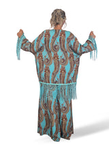 KIMONO TURQUESA FLECOS