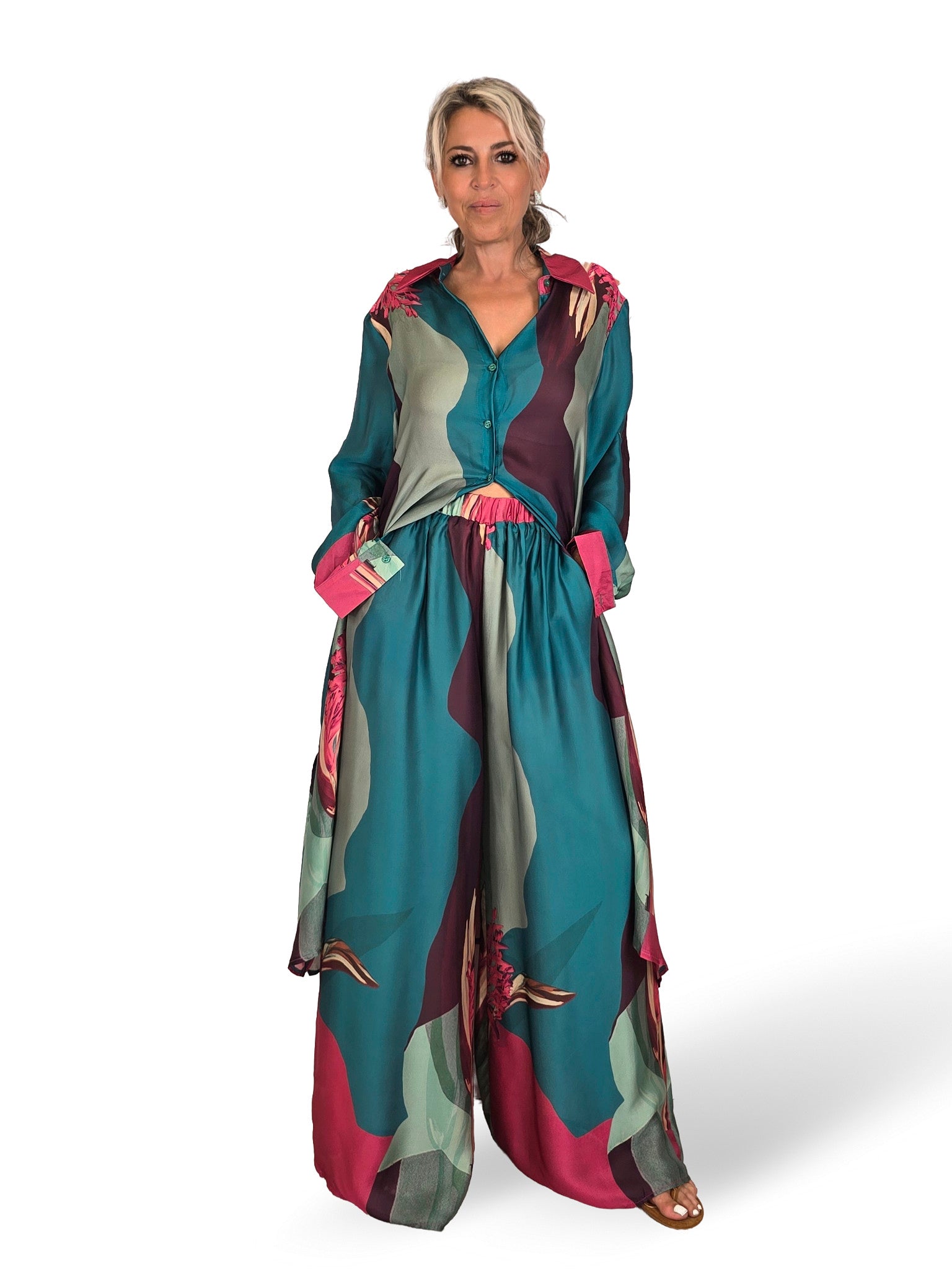 CONJUNTO GASA ESTAMPADO - foto de producto