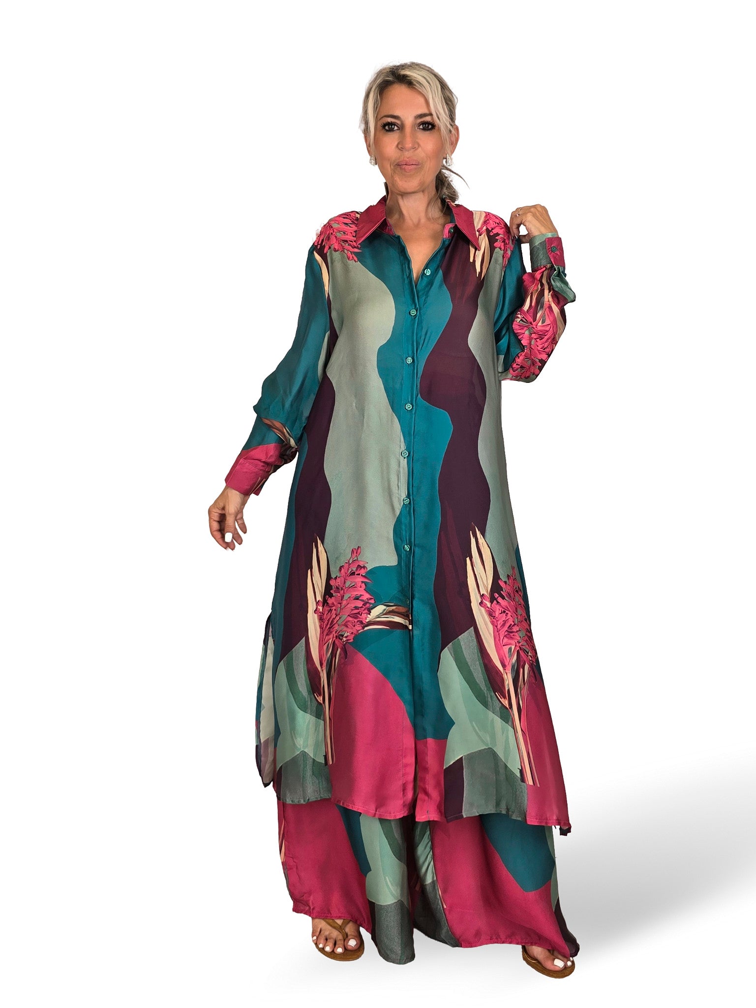 CONJUNTO GASA ESTAMPADO - foto de producto