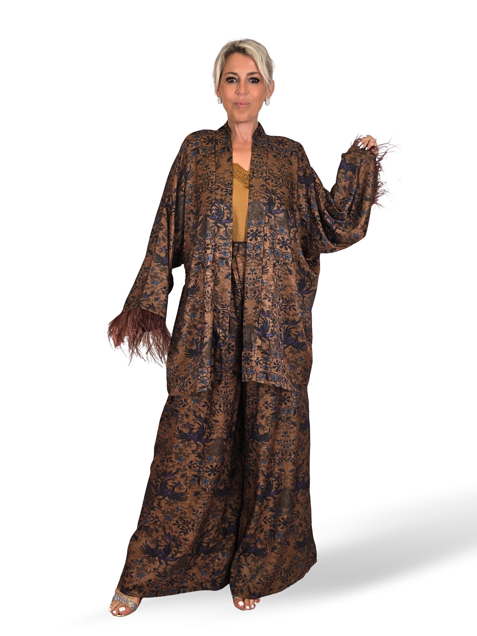Kimono mit Bombay-Print