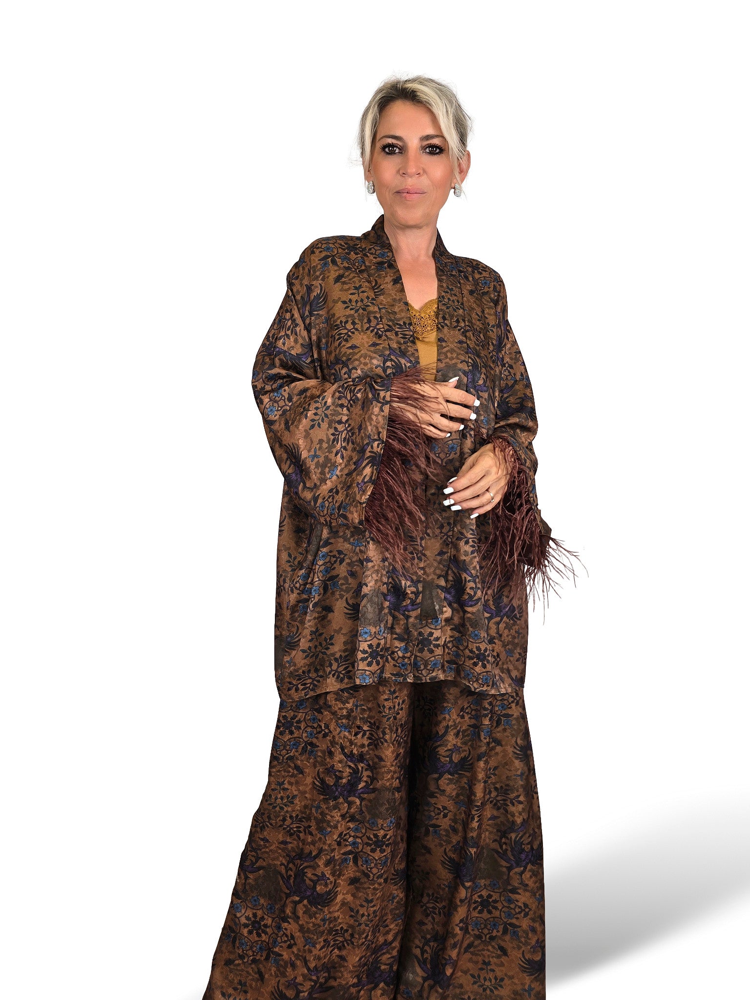 Kimono mit Bombay-Print