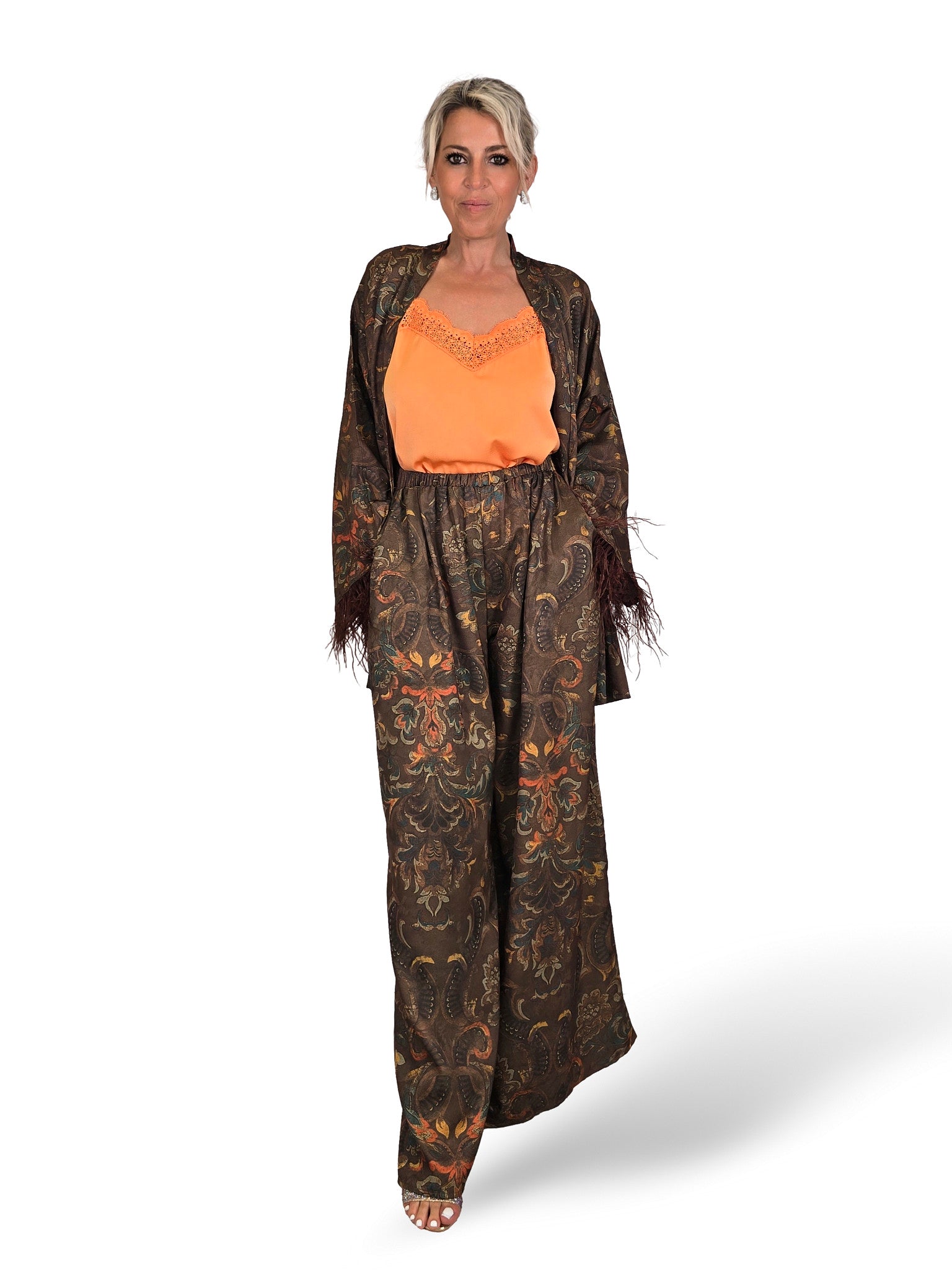 Kimono mit Bombay-Print