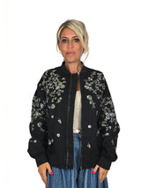 MAXI BOMBER FLOR LENTEJUELAS