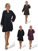 Robe Mao courte en dentelle
