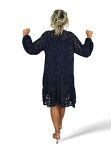 Robe Mao courte en dentelle