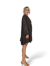Robe Mao courte en dentelle