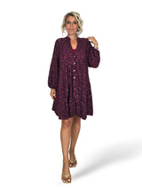 Robe Mao courte en dentelle