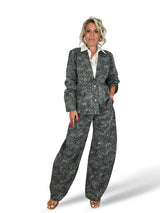BLAZER DENIM FLORES Y STRASS