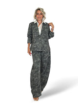 BLAZER DENIM FLORES Y STRASS
