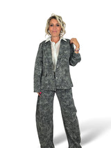 BLAZER DENIM FLORES Y STRASS