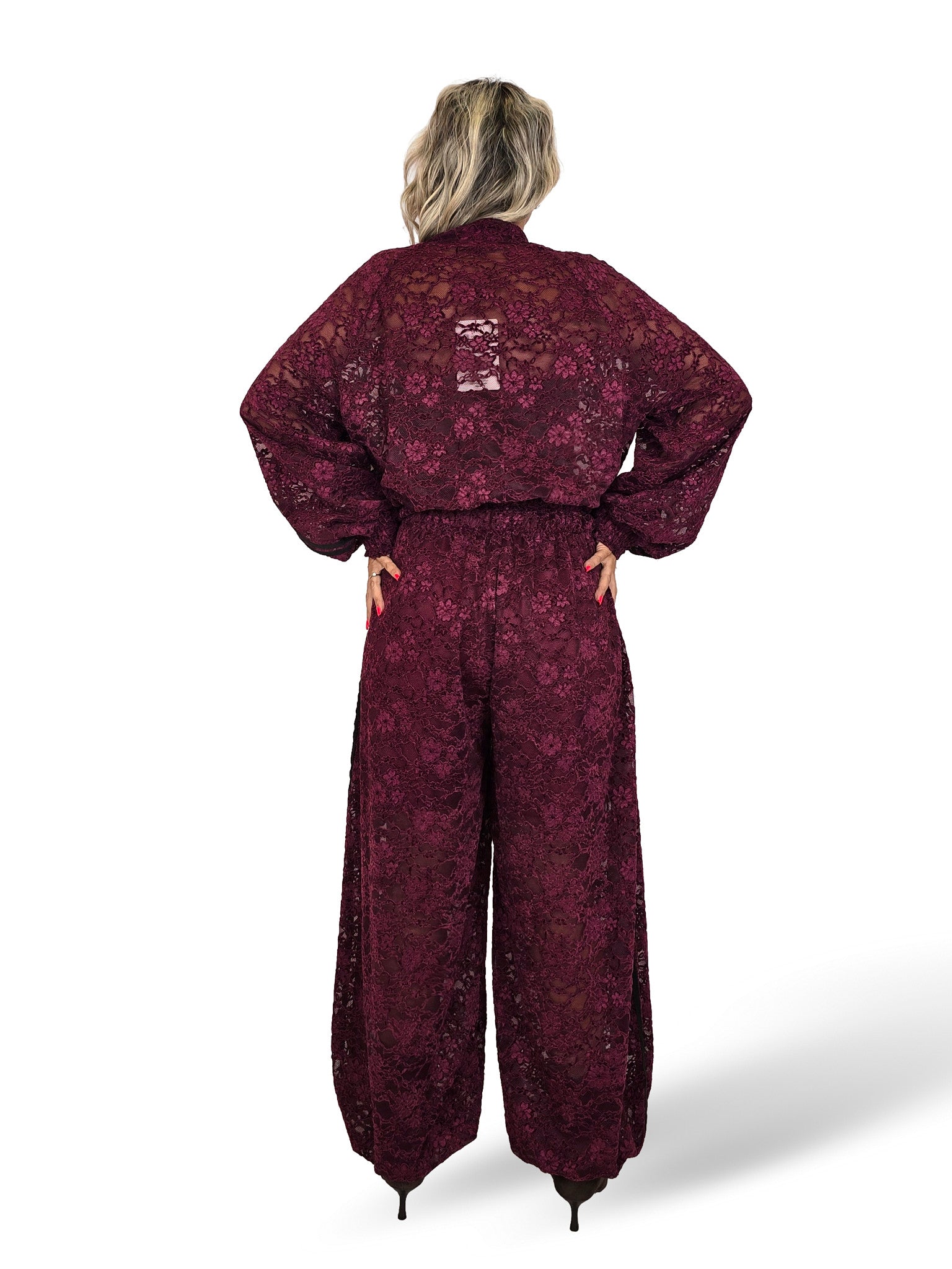 CONJUNTO ENCAJE BOMBER ALADIN