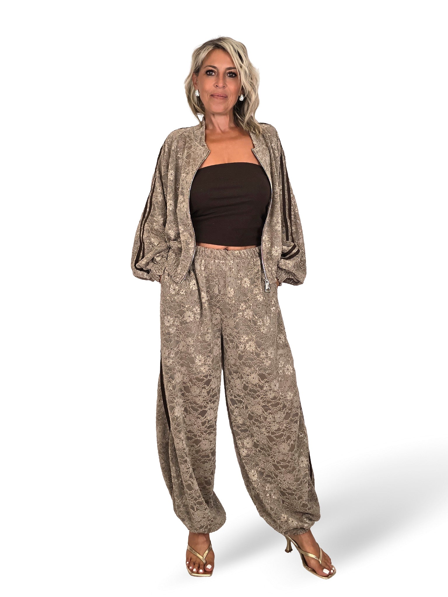 CONJUNTO ENCAJE BOMBER ALADIN