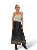 FALDA DENIM ANIMAL PRINT