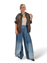 MAXI BOMBER FLOR LENTEJUELAS