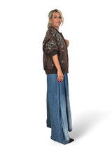 MAXI BOMBER FLOR LENTEJUELAS