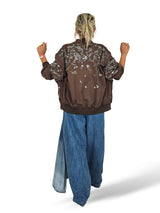MAXI BOMBER FLOR LENTEJUELAS