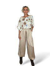 Bluse aus Tencel mit Blumenmuster
