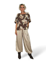 Bluse aus Tencel mit Blumenmuster
