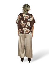 Bluse aus Tencel mit Blumenmuster