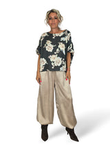 Bluse aus Tencel mit Blumenmuster